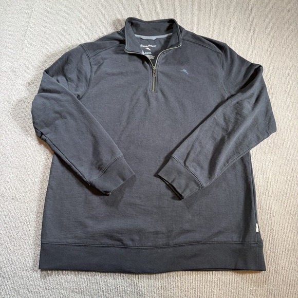 Tommy Bahama Blue Relax Antiqua Cove 1/4 Zip Pullover Sweater. Men's XL - Picture 2 of 6
